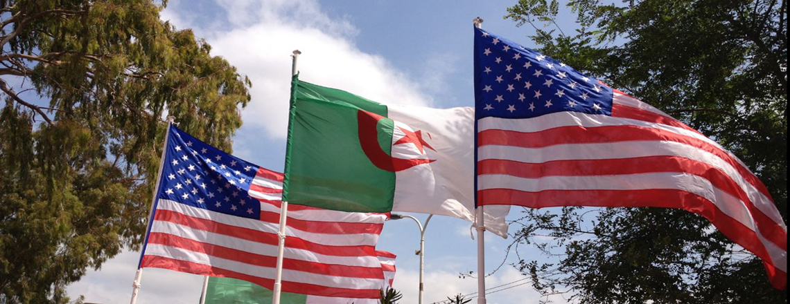 Bolstering U S Algeria Relations Amid The Africa Leaders Summit The   USA Algeria Flags 