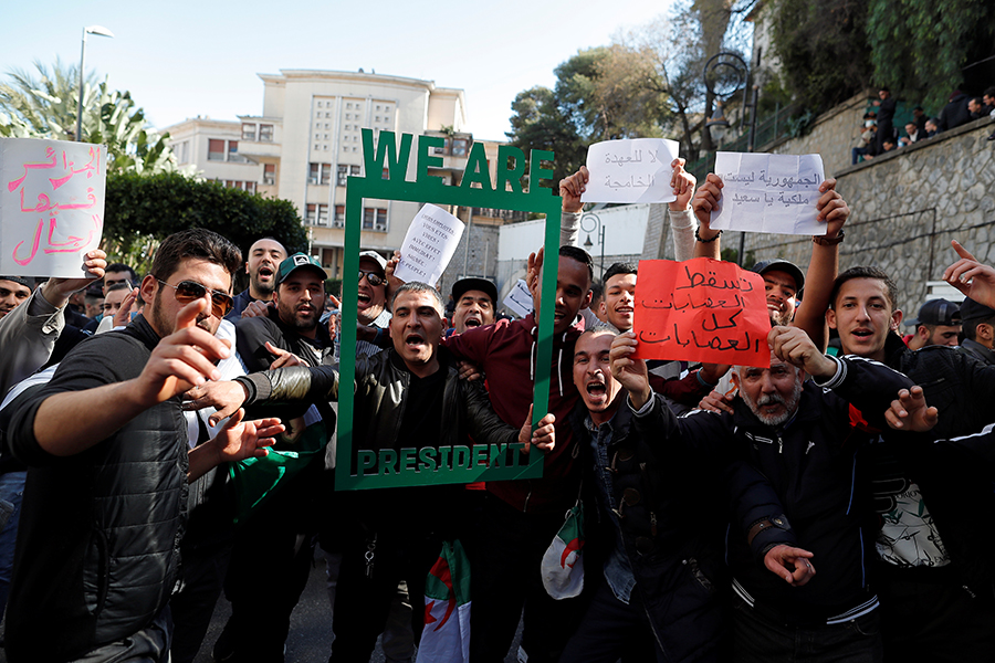 Algeria After Gaining Independence   AlgeriaProtestBouteflikaRTX6P89X 