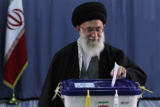 The 2024 Election Cycle Starts In Iran The Washington Institute   IranKhameneiVoting 