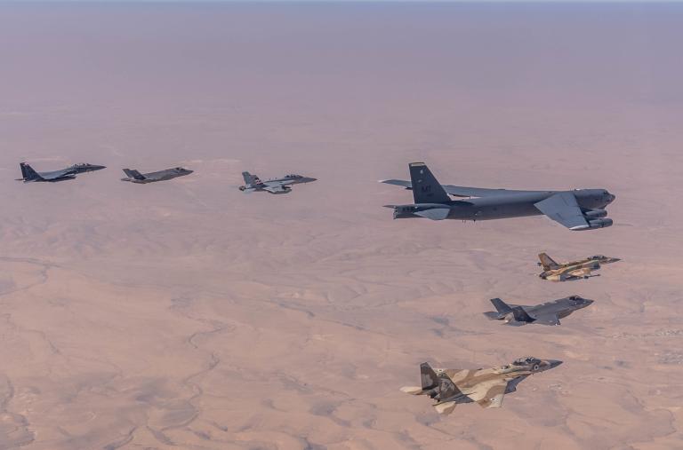 US and Israeli military planes participate in the 2023 Juniper Oak joint exercise - source: IDF