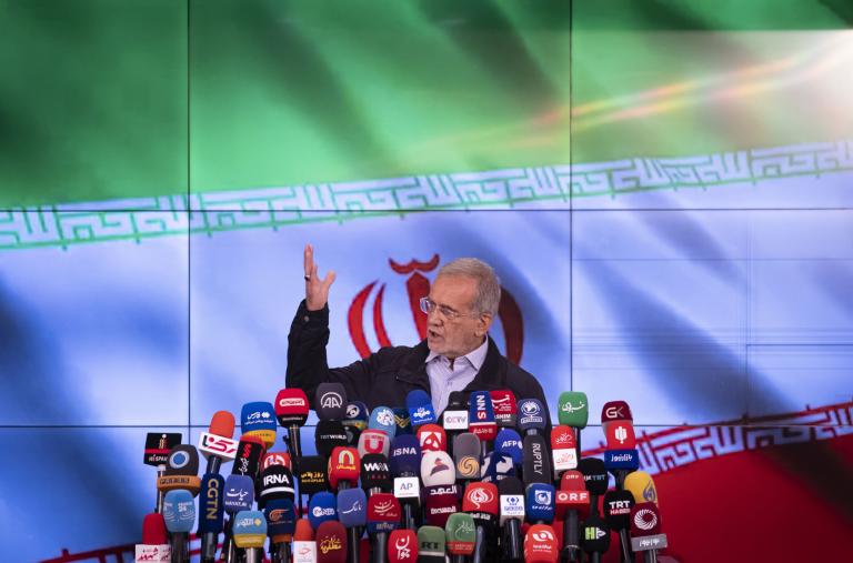 Iran's president-elect Pezeshkian speaks in Tehran - source: Reuters
