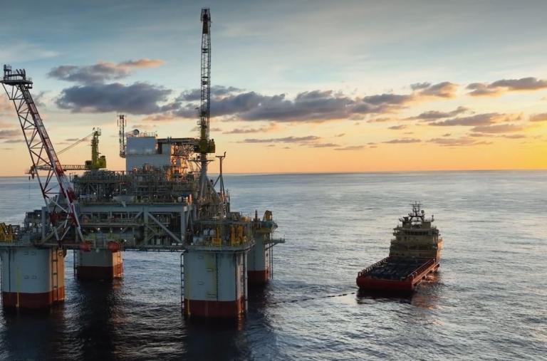 A Chevron gas platform in the Mediterranean Sea's Aphrodite gas field off the coast of Cyprus - source: Chevron