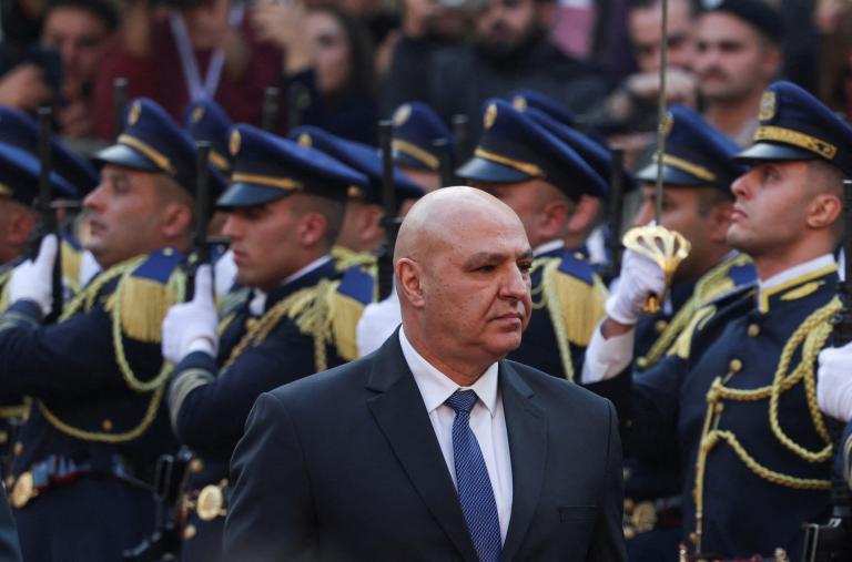 Newly elected Lebanese president Joseph Aoun reviews soldiers at the presidential palace in Beirut - source: Reuters