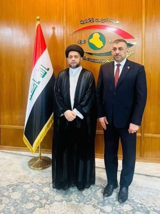 Hamid al-Yasseri meeting with the head of the Federal Commission of Intigrity in Baghdad, June 2024