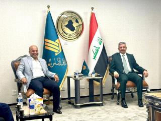 Diyala governor Adnan al-Jaber (left) and deputy governor Salim Zaini al-Tamimi, August 2024