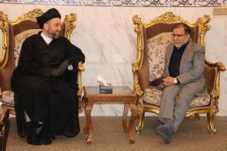 Ammar al-Hakim meeting with Hassan al-Sari