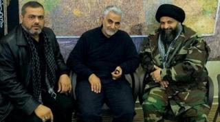 Saraya Talia al-Khurasani (STK) leaders with Qassem Soleimani