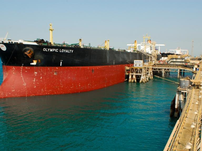 Oil tanker near Basra port, Iraq