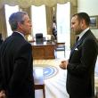 President George W. Bush meets with Moroccan King Mohammed VI in the Oval Office - source: White House