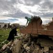 Photo of Shia women returning to their war-damaged village in south Lebanon.