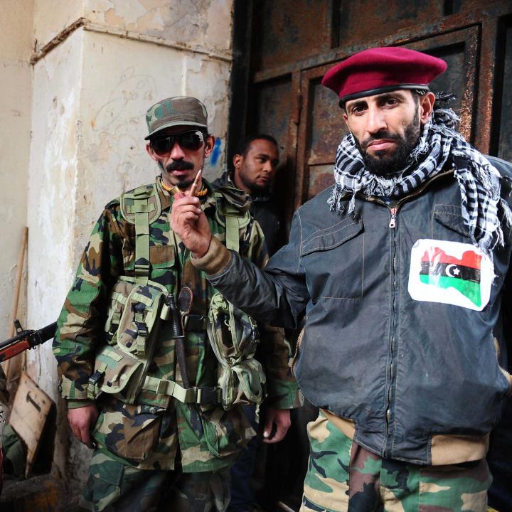 Rebel soldiers in Libya during the 2011 revolution. Source: AP