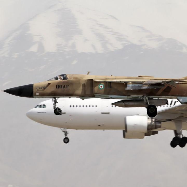 Iranian Air Force Su-24 landing