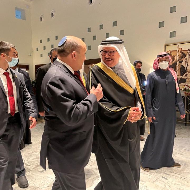 Israeli Prime Minister meets Bahraini foreign minister al-Zayan in Manama - source: Reuters