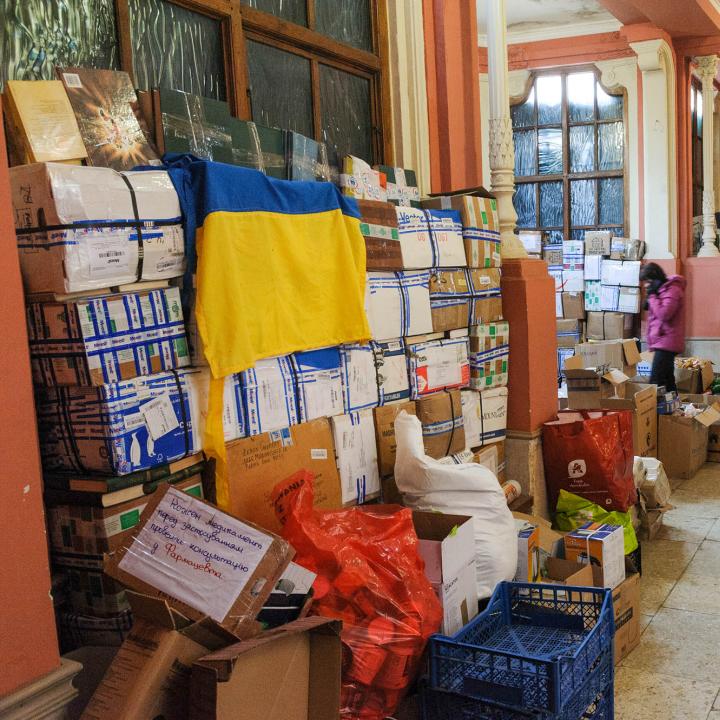 Humanitarian aid supplies in Lviv, Ukraine - Source: Reuters