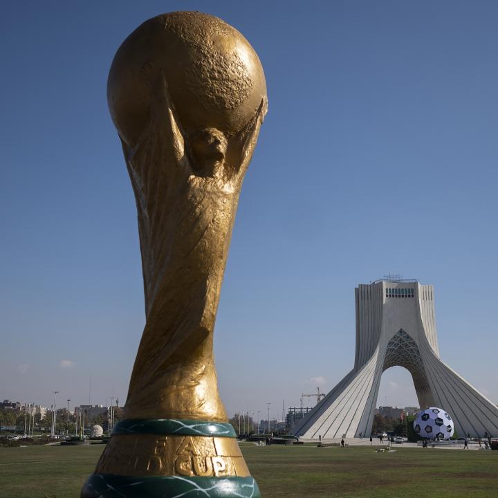 FIFA World Cup: Iran displays trophy for 1st time