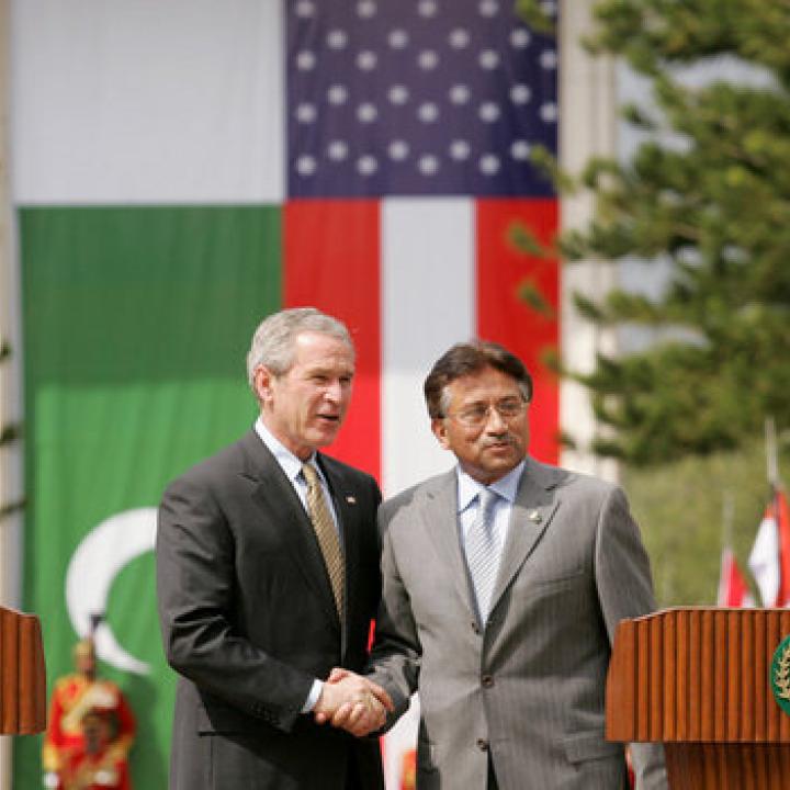 U.S. President George W. Bush and Pakistani President Pervez Musharraf - source: U.S. government