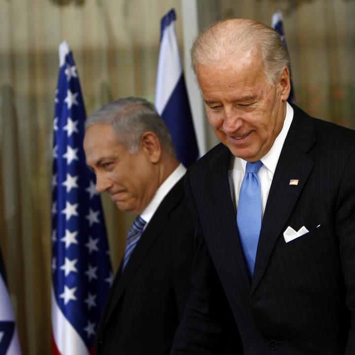 Then Vice President Joe Biden meets with Israeli Prime Minister Netanyahu in 2010 - source: Reuters