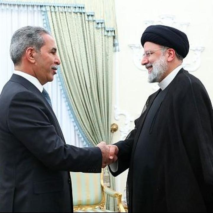 Faiq Zaydan meets Ebrahim Raisi, 2023