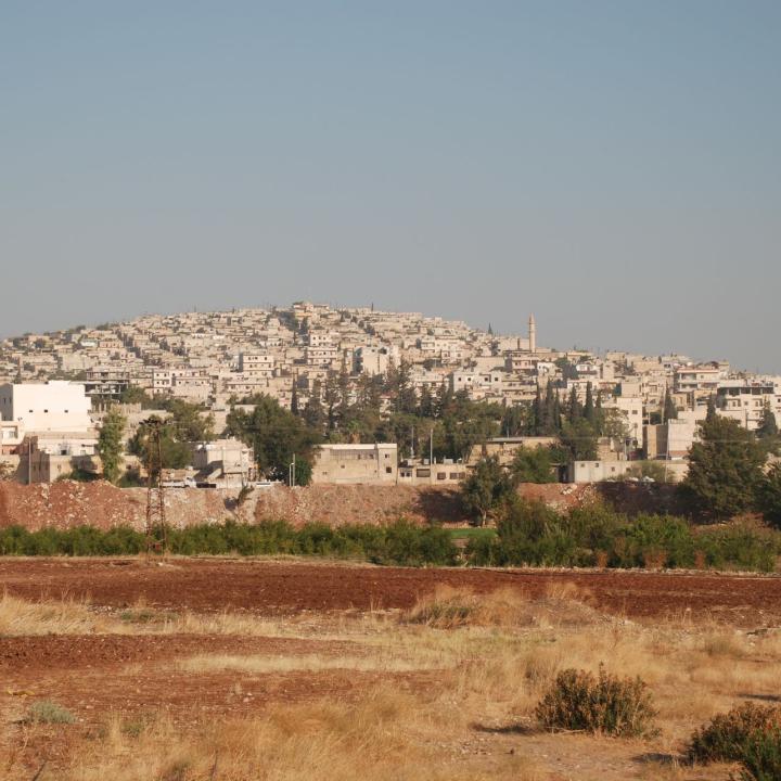 View of Afrin, Syria from the south