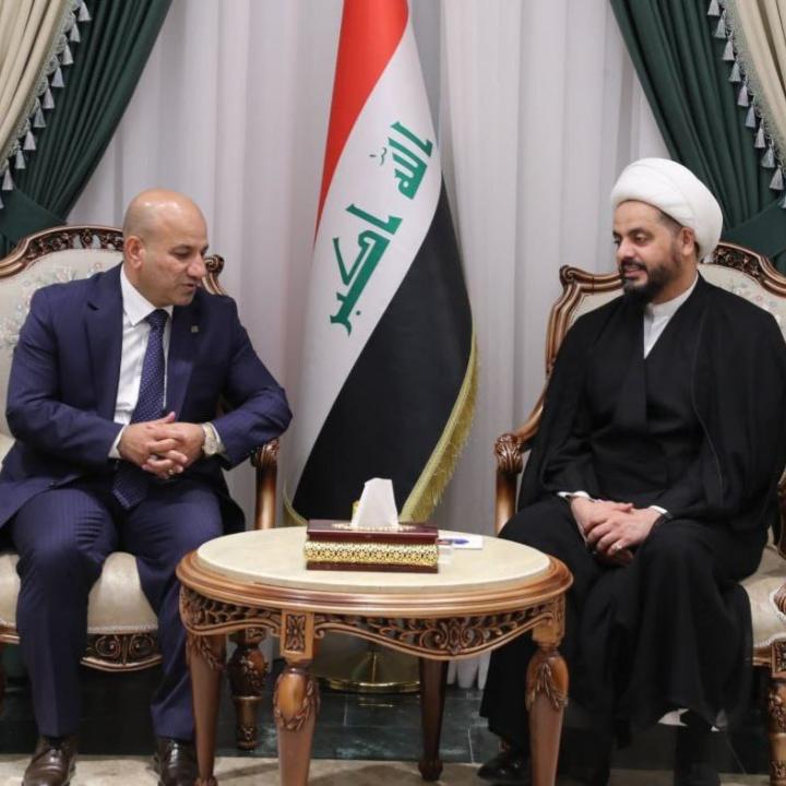 Diyala governor Adnan al-Jaber with U.S.-designated terrorist Qais al-Khazali. 