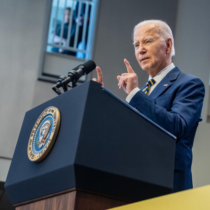 President Joe Biden gestures while speaking - source: White House