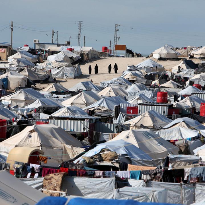 A view of the Al-Hawl (or Al-Hol) ISIS detention camp in Syria - source: Reuters