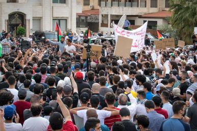 Pro-Palestine demonstrations in Amman, Jordan