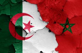 Algeria Morocco flags